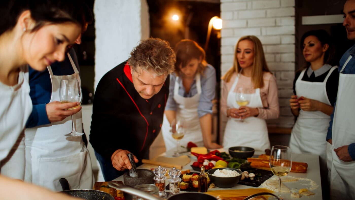 Try a cooking class on Valentine’s Day