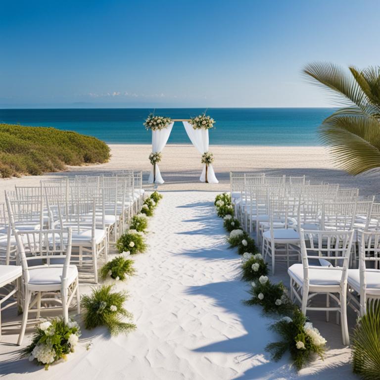 Beachfront as wedding venue