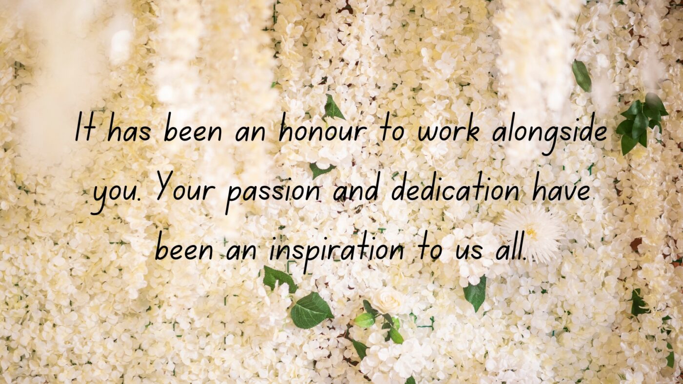 Thank You Message for a Teacher Leaving School from the Headteacher