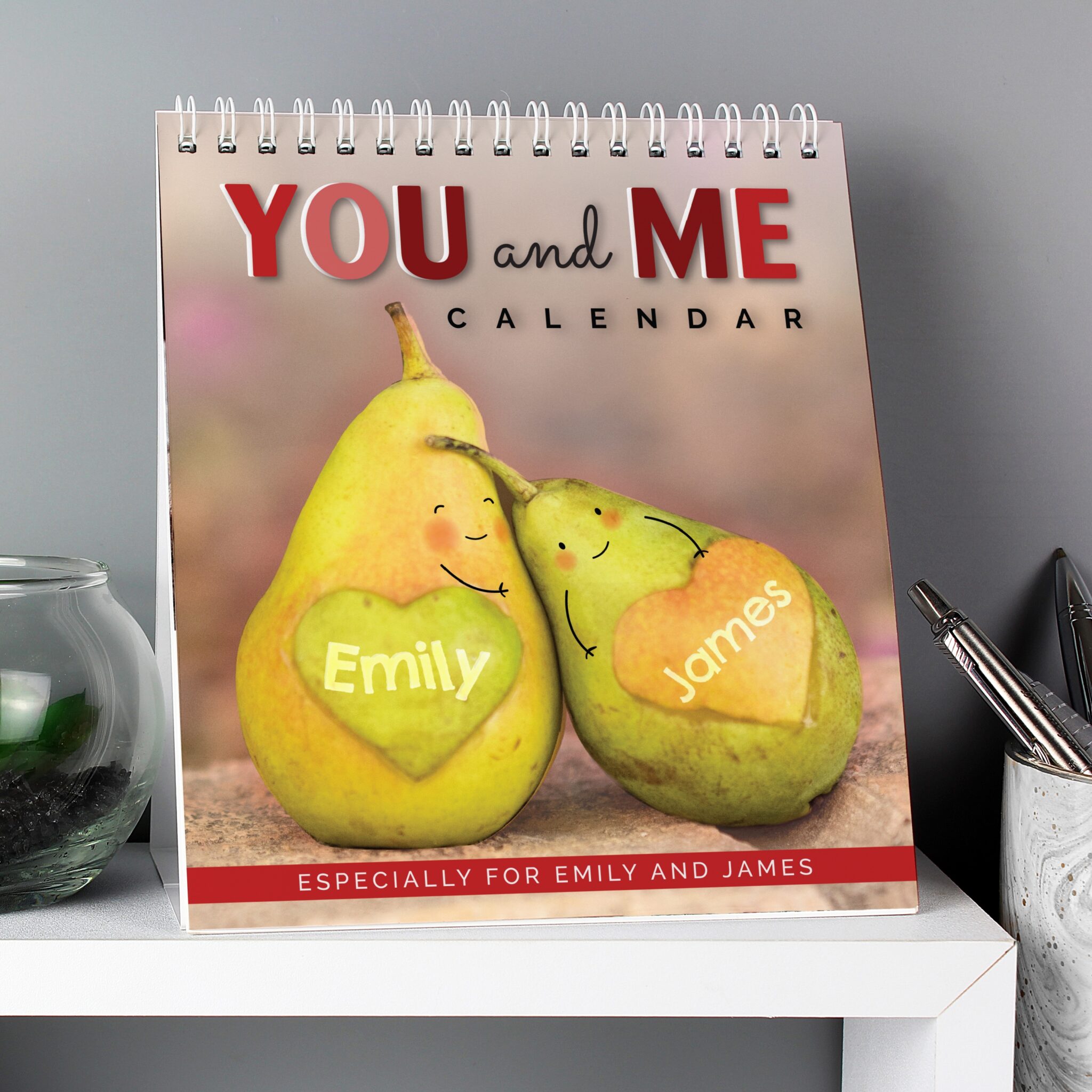 Personalised Couples Desk Calendar - Personalised Gifts For Every ...