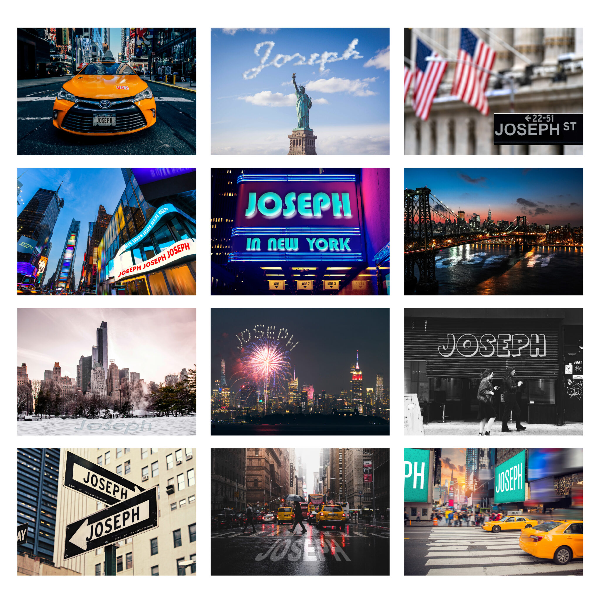 Personalised New York Desk Calendar Unique Gift Ideas For Someone