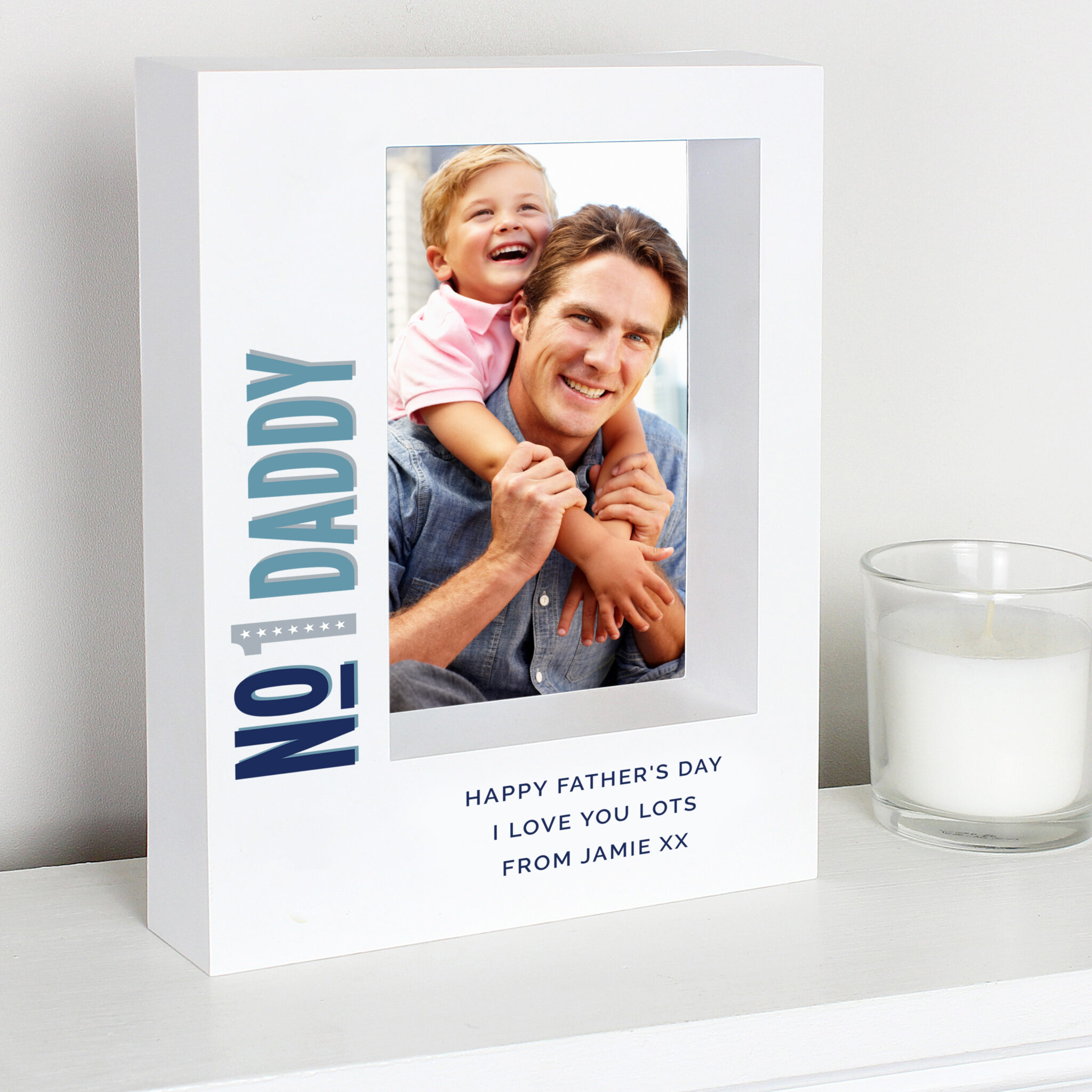 Personalised No.1 5x7 Box Photo Frame - Personalised Gifts For Every ...