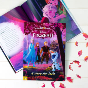 Personalised Frozen 2 Hardback Book Cover Spread