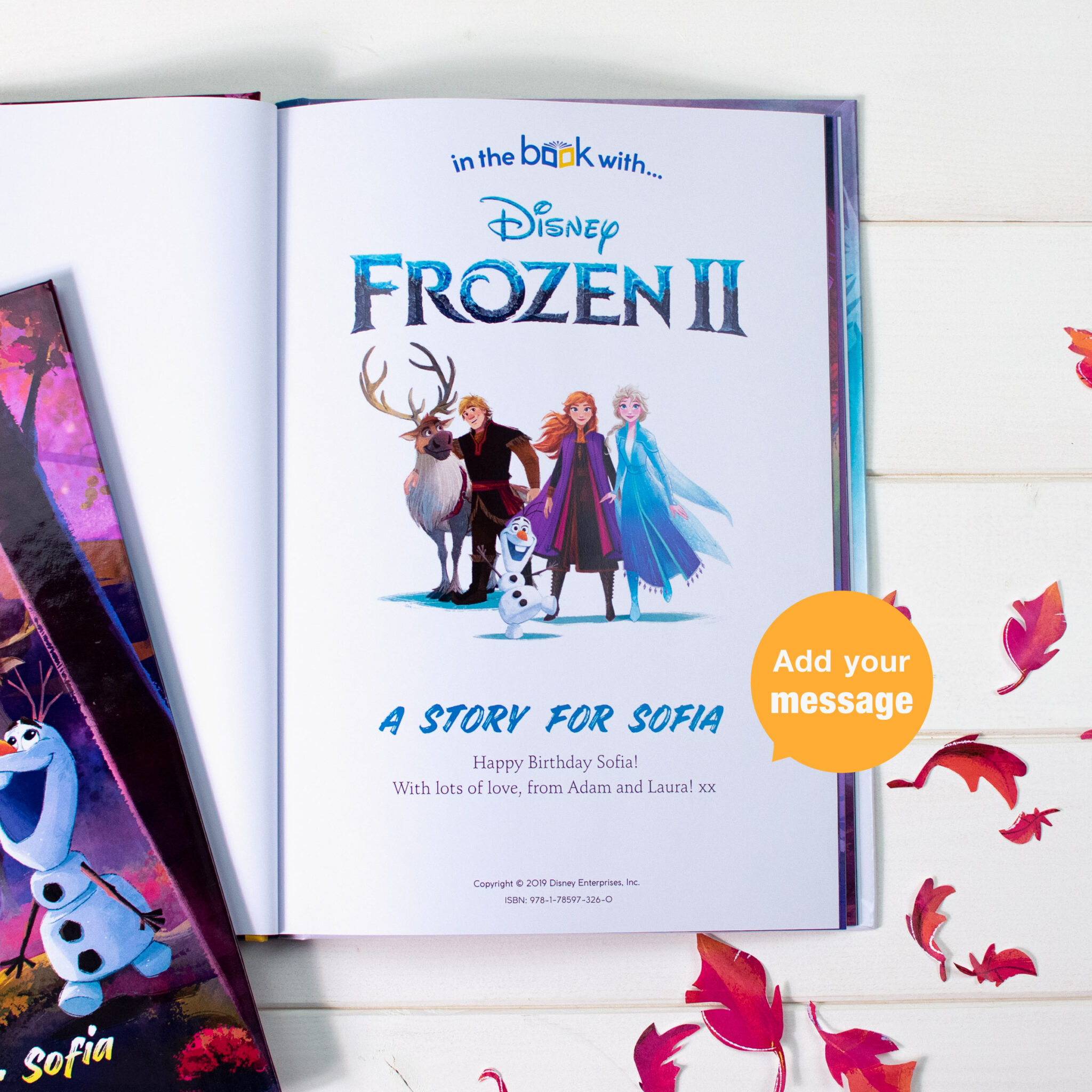 Personalised Frozen 2 Book Front Cover Personalised Frozen 2 Book Front Cover