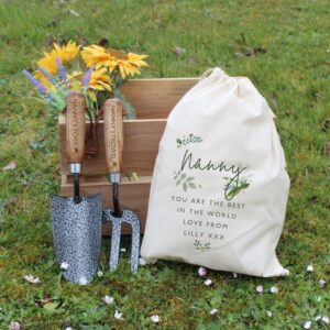 Personalised Floral Gardening Tool Set