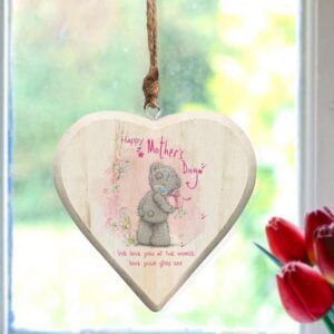 Me To You Mothers Day Wooden Hanging Heart - Personalised Mother's Day Gift Ideas