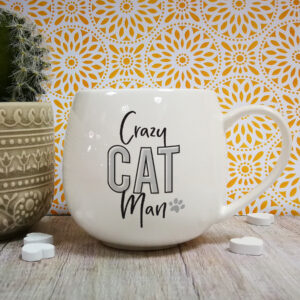 Crazy Cat Man Hug Mug