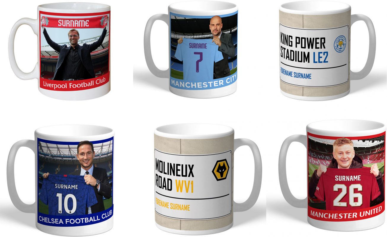 Personalised Football Team Mugs