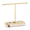 Earring Stand Terrazzo Gold Angle View
