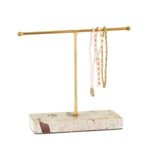 Earring Stand Terrazzo Gold