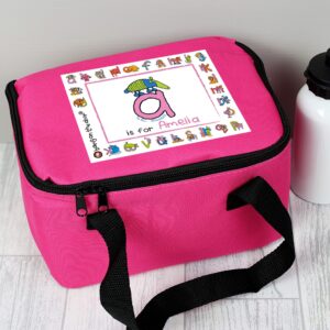 Personalised Bang On The Door Animal Alphabet Girls Lunch Bag