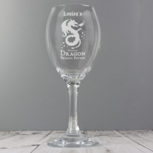 Personalised Dragon Breath Potion Wine Glass