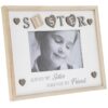 Sister Photo Frame 4x6" Shabby Chic