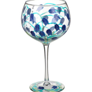 Blue Bells Balloon Glass
