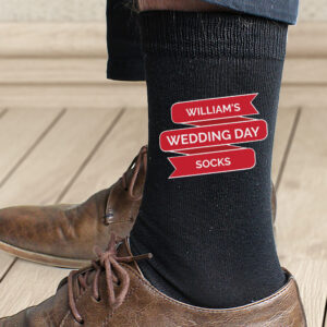 Personalised Banner Design Mens Socks