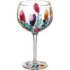 Gin & Tonic Balloon Glass / Large / Tulips / Hand Painted