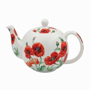 Floral Teapot Wild Poppy