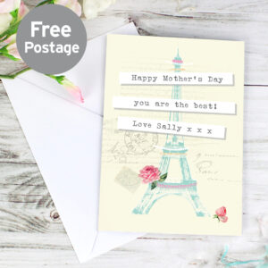 Personalised Vintage Pastel Travel Card