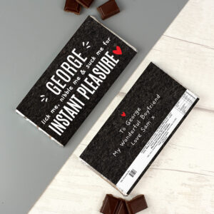 Personalised Instant Pleasure Milk Chocolate Bar
