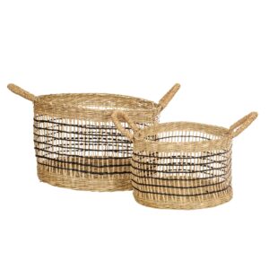Seagrass Storage Baskets l Open Weave - Set of 2
