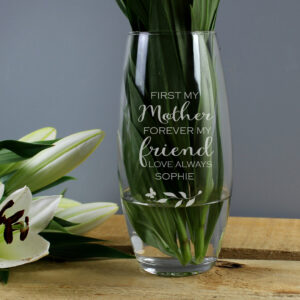 Personalised First My Mother, Forever My Friend Bullet Vase