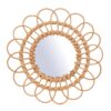 Rattan Flower Mirror l Natural Boho / Hand Crafted l Large