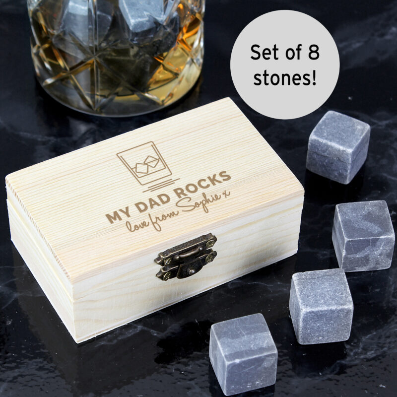 Personalised On The Rocks Cooling Stones - Personalised Father's Day Gift Ideas