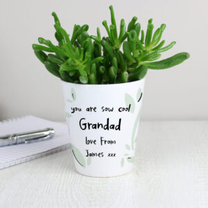 Personalised free text plant pot