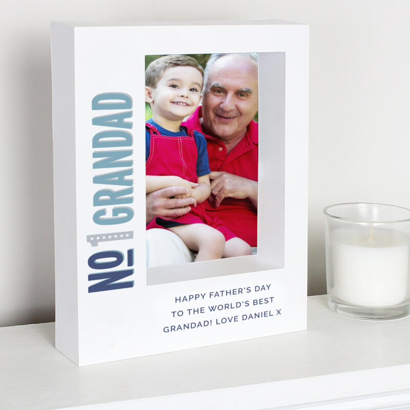 Personalised No.1 5x7 Box Photo Frame - Personalised Gifts For Every ...