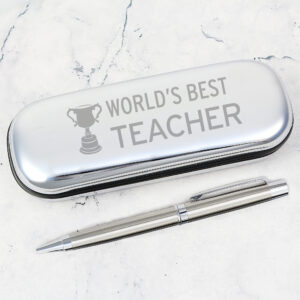 Worlds Best Teacher Pen & Box