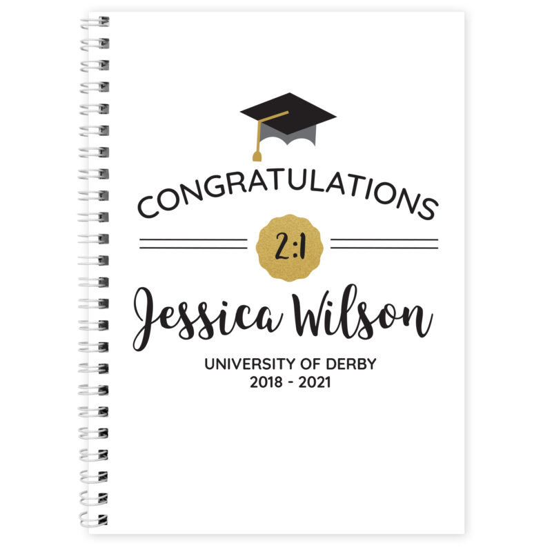 Personalised Graduation A5 Notebook - Personalised Gifts For Every ...