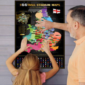 UK Football Stadiums Map