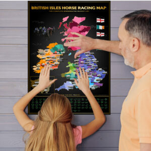 British Isles Horse Racing Scratch Map