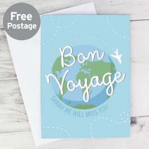 Personalised Bon Voyage Card