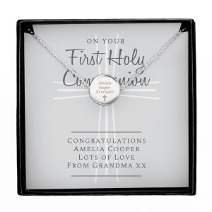 Personalised First Holy Communion Necklace & Box