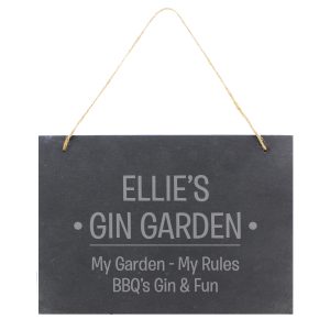 Personalised Large Hanging Slate Sign