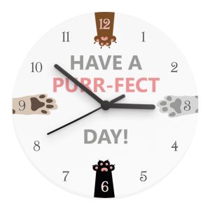 Bespoke Design White Wooden Clock