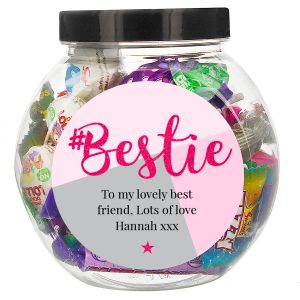 Personalised #Bestie Sweet Jar
