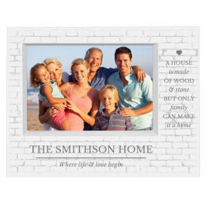 Personalised Family 5x7 Landscape Box Photo Frame