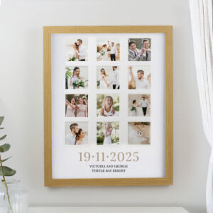 Personalised Special Date Oak Multi Photo Frame