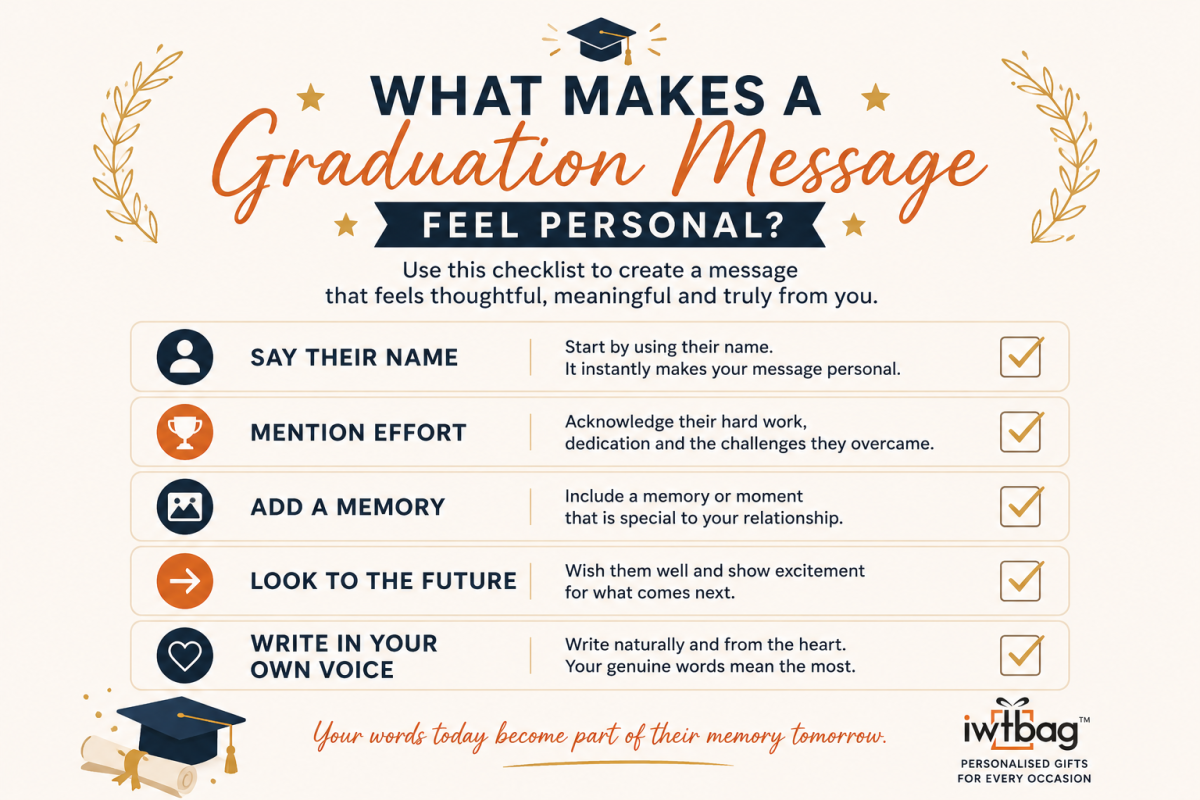 Personal Graduation Message Checklist - IWTBAG